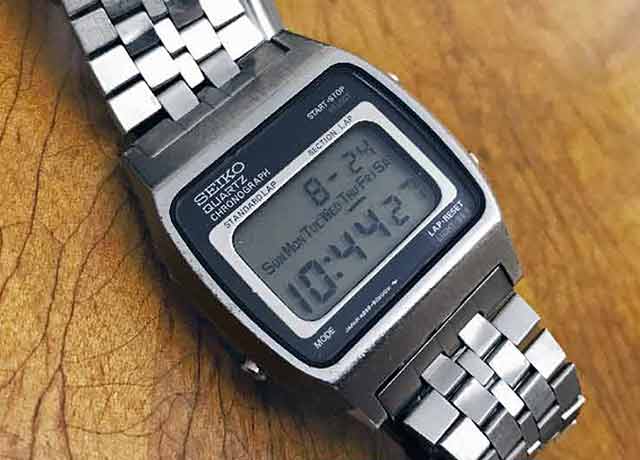 My dad bought me a digital wristwatch when I entered high school.