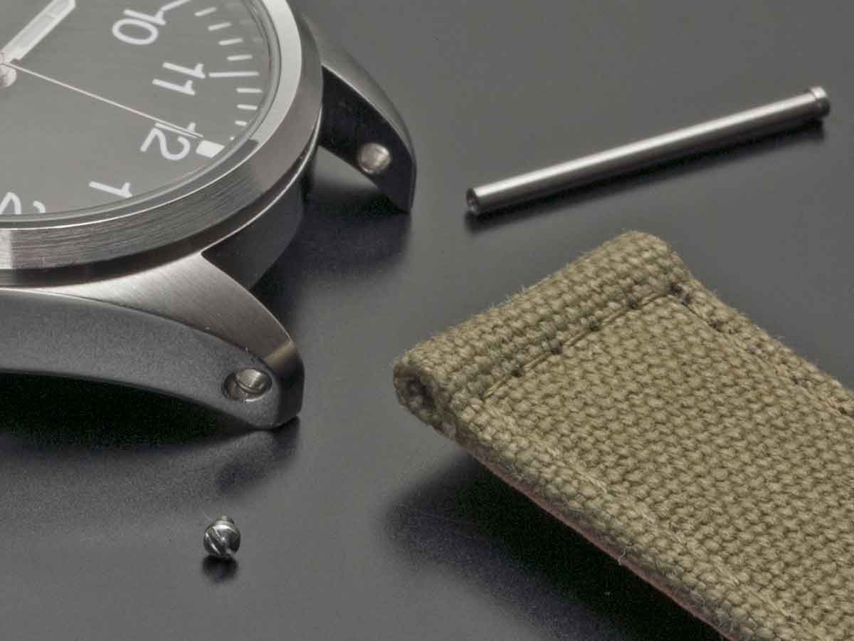 SeiyaJapan Miyota 9015 Automatic Watch - 38mm Black Dial Field Watch A type-strap joint